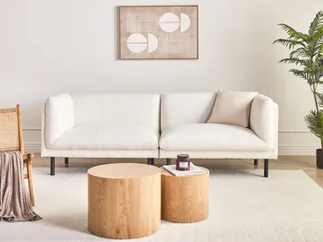 3-istuttava sohva Vorgod Bouclé - Off-White - Huonekalut - Sohva - 3:n istuttava sohva