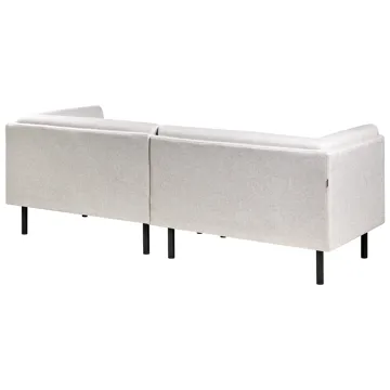3-istuttava sohva Vorgod Kangas - Vaalea beige - Huonekalut - Sohva - 3:n istuttava sohva