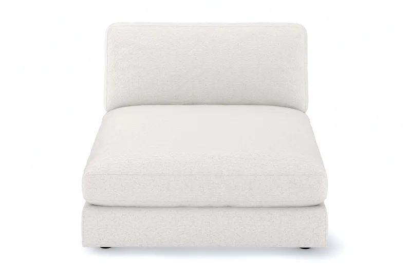 Arken 1-istuttava Divaanimoduuli Bouclélla - Valkoinen - Huonekalut - Sohva - Moduulisohva - Muut moduulisohvan moduulit