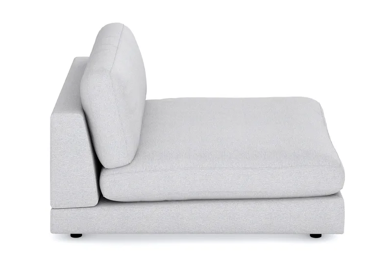 Arken 1-istuttava Divaanimoduuli Kankaalla - Vaaleanharmaa - Huonekalut - Sohva - Moduulisohva - Muut moduulisohvan moduulit