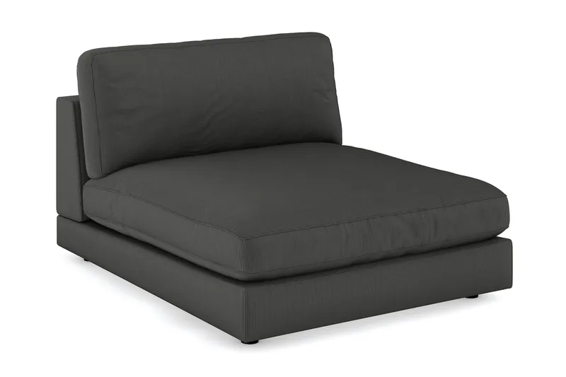 Arken 1-istuttava Divaanimoduuli Manchester-kankaalla, Tummanharmaa