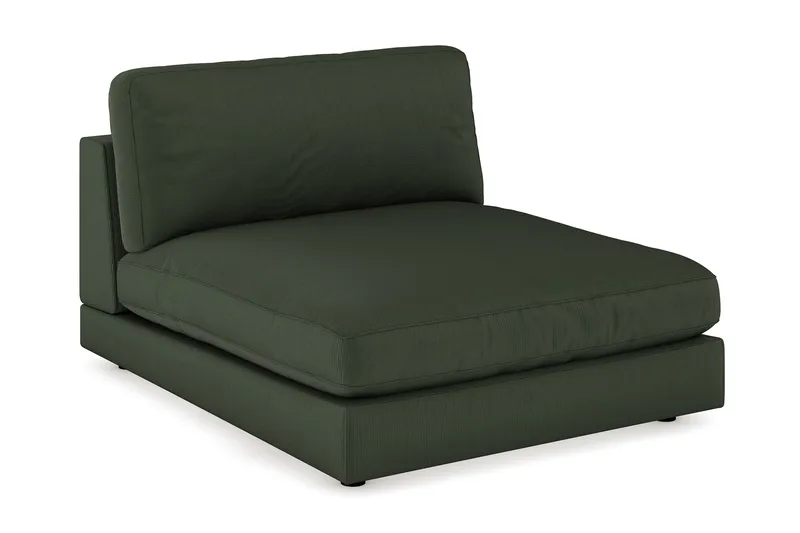 Arken 1-istuttava Divaanimoduuli Manchester-kankaalla, Tummanvihreä