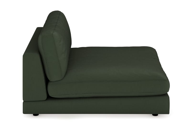 Arken 1-istuttava Divaanimoduuli Manchester-kankaalla - Tummanvihreä - Huonekalut - Sohva - Moduulisohva - Muut moduulisohvan moduulit
