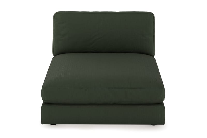 Arken 1-istuttava Divaanimoduuli Manchester-kankaalla - Tummanvihreä - Huonekalut - Sohva - Moduulisohva - Muut moduulisohvan moduulit