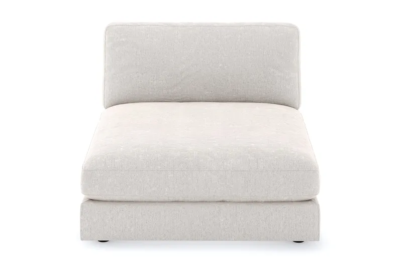 Arken 1-istuttava Divaanimoduuli Sametilla - Kermanvalkoinen - Huonekalut - Sohva - Moduulisohva - Muut moduulisohvan moduulit