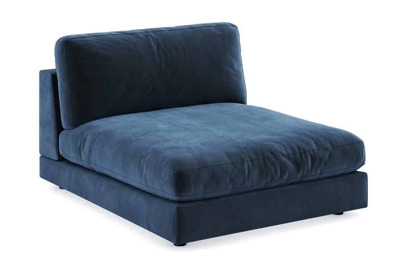 Arken 1-istuttava Divaanimoduuli Sametilla - Sininen - Huonekalut - Sohva - Moduulisohva - Muut moduulisohvan moduulit