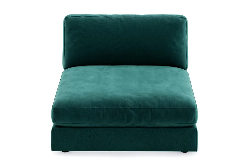 Arken 1-istuttava Divaanimoduuli Sametilla - Vihreä - Huonekalut - Sohva - Moduulisohva - Muut moduulisohvan moduulit