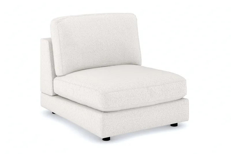 Arken 1-istuttava Keskimoduuli Bouclélla 90 cm leveä, Valkoinen