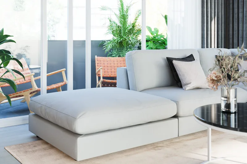 Arken 1-istuttava Keskimoduuli Kankaalla 70 cm leveä - Beige - Huonekalut - Sohva - Moduulisohva