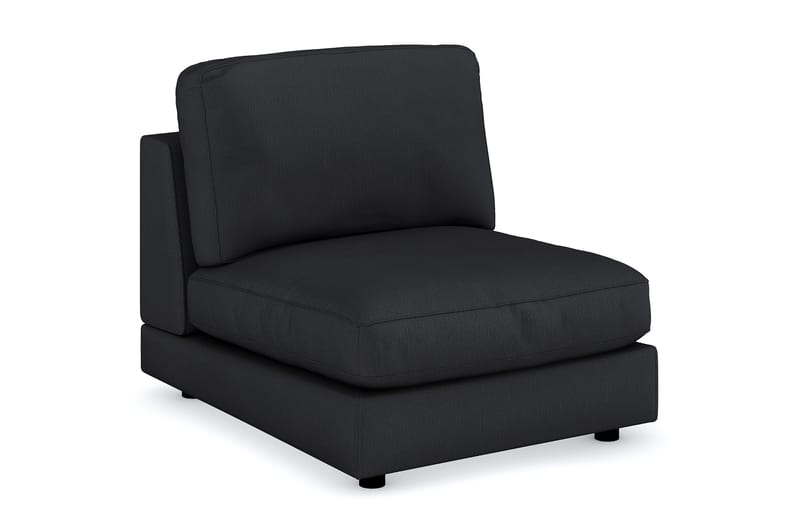Arken 1-istuttava Keskimoduuli Kankaalla 90 cm leveä - Musta - Huonekalut - Sohva - Moduulisohva
