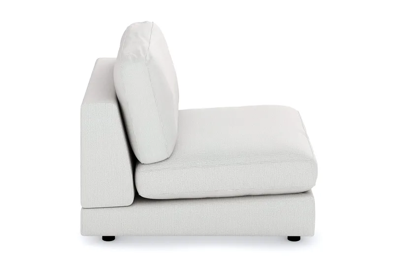 Arken 1-istuttava Keskimoduuli Kankaalla 90 cm leveä - Vaaleanharmaa - Huonekalut - Sohva - Moduulisohva