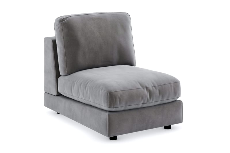 Arken 1-istuttava Keskimoduuli Sametilla 70 cm leveä, Tummanharmaa