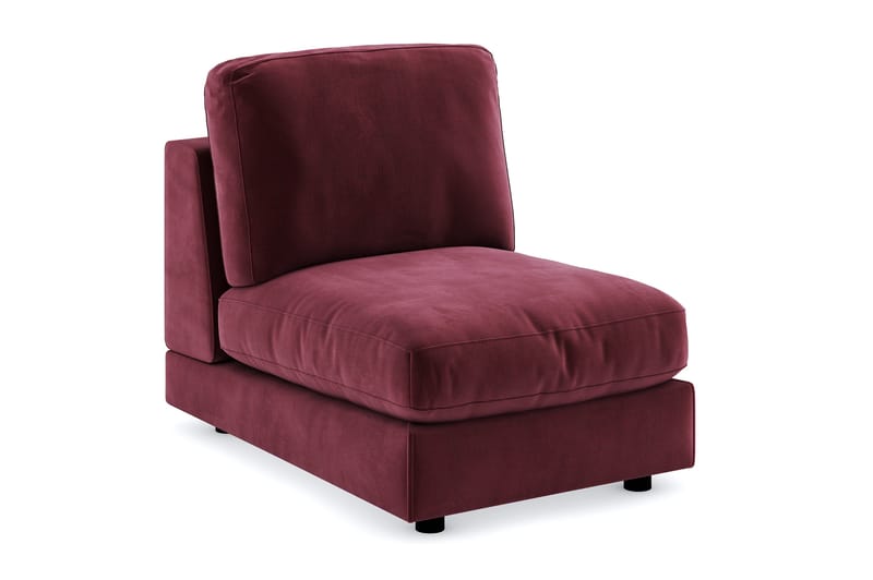 Arken 1-istuttava Keskimoduuli Sametilla 70 cm leveä, Violetti