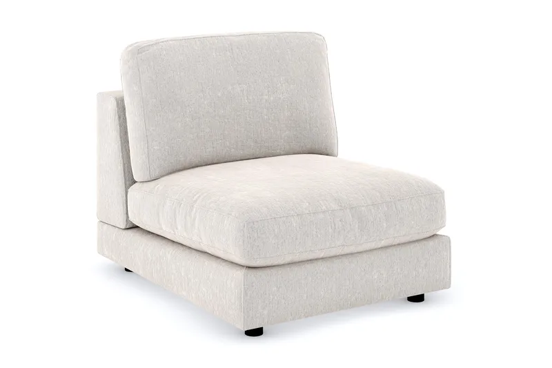 Arken 1-istuttava Keskimoduuli Sametilla 90 cm leveä, Kermanvalkoinen