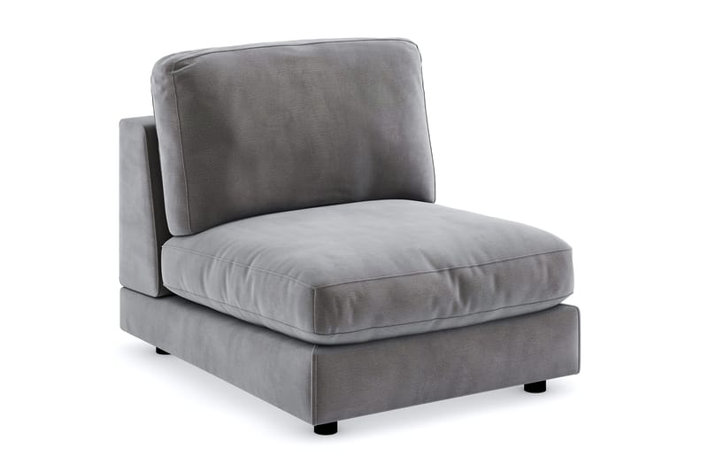 Arken 1-istuttava Keskimoduuli Sametilla 90 cm leveä - Tummanharmaa - Huonekalut - Sohva - Moduulisohva