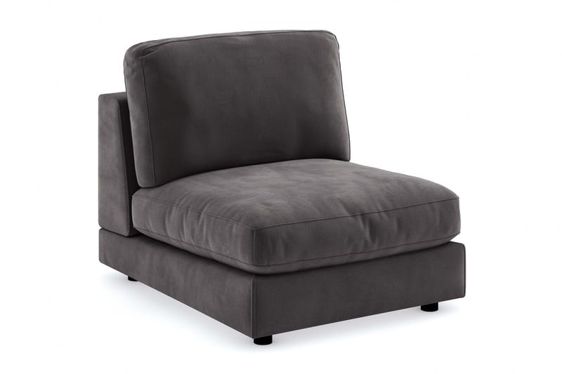 Arken 1-istuttava Keskimoduuli Sametilla 90 cm leveä - Tummanharmaa - Huonekalut - Sohva - Moduulisohva