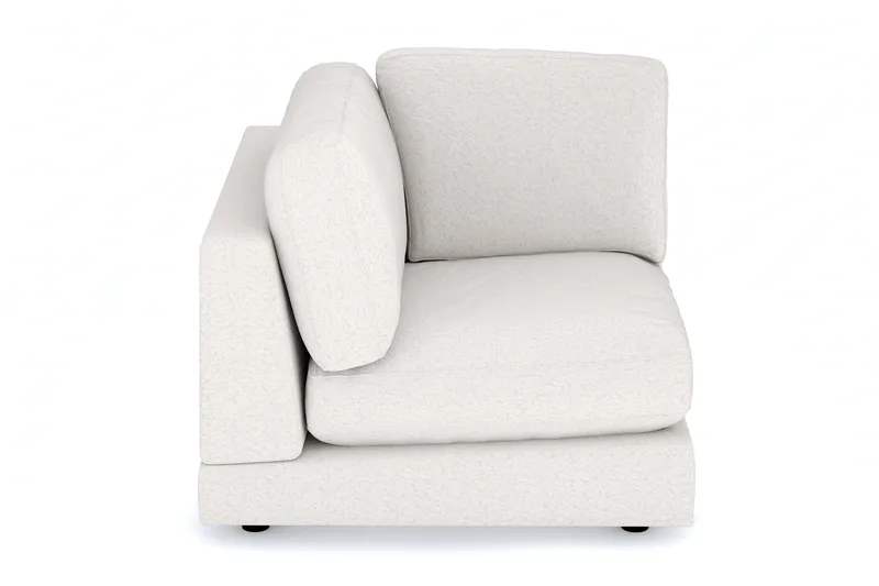 Arken 1-istuttava Kulmamoduuli Bouclélla - Valkoinen - Huonekalut - Sohva - Moduulisohva - Kulmamoduuli