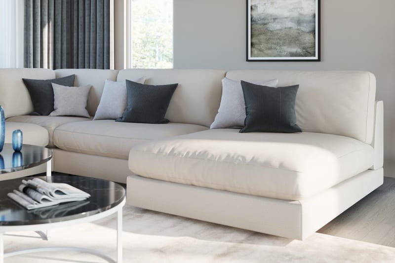Arken 1-istuttava Kulmamoduuli Kankaalla - Beige - Huonekalut - Sohva - Moduulisohva - Kulmamoduuli