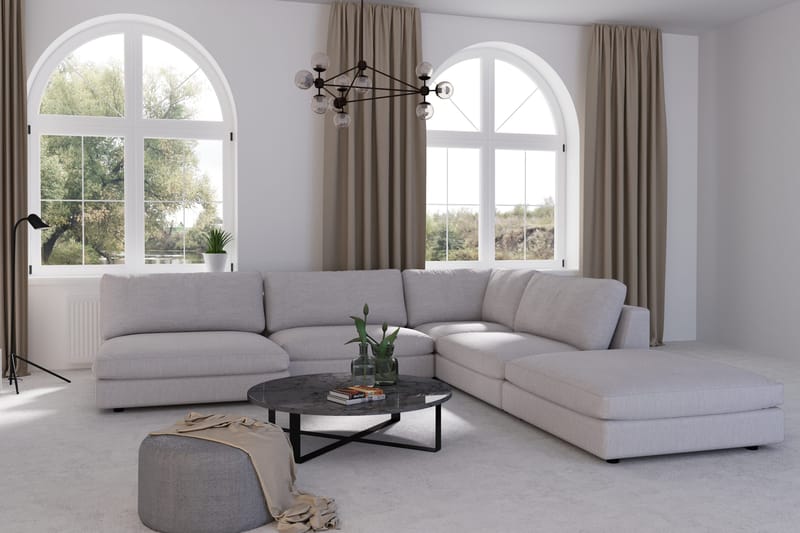 Arken 1-istuttava Kulmamoduuli Kankaalla - Harmaa - Huonekalut - Sohva - Moduulisohva - Kulmamoduuli