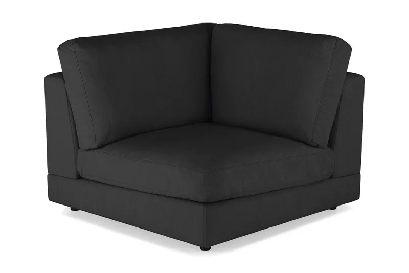 Arken 1-istuttava Kulmamoduuli Kankaalla - Musta - Huonekalut - Sohva - Moduulisohva - Kulmamoduuli