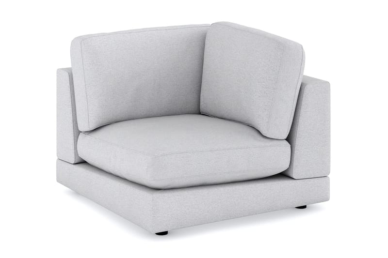 Arken 1-istuttava Kulmamoduuli Kankaalla, Vaaleanharmaa