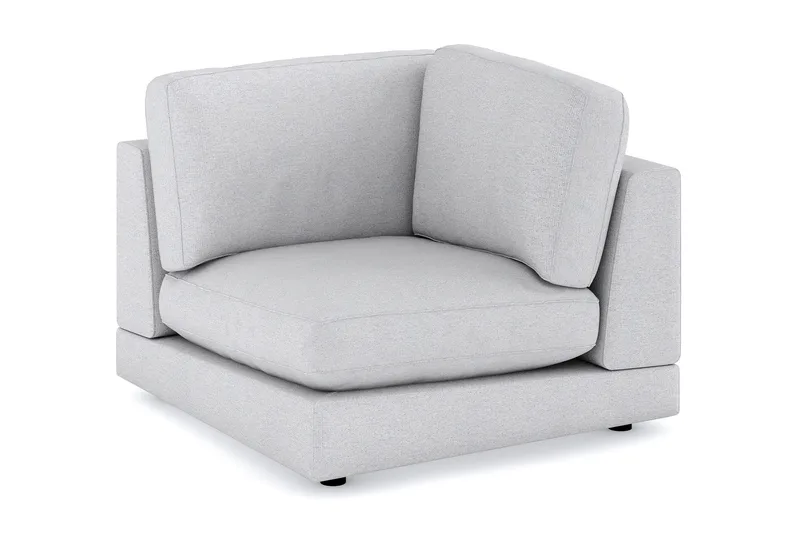 Arken 1-istuttava Kulmamoduuli Kankaalla, Vaaleanharmaa