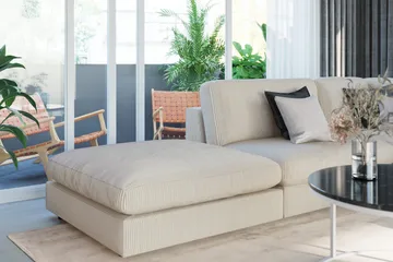 Arken 1-istuttava Kulmamoduuli Manchester-kankaalla - Beige - Huonekalut - Sohva - Moduulisohva - Kulmamoduuli