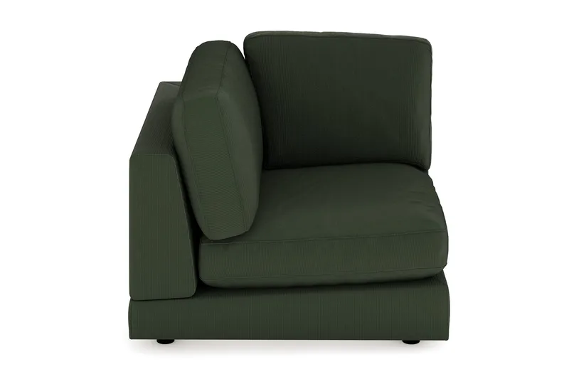 Arken 1-istuttava Kulmamoduuli Manchester-kankaalla - Tummanvihreä - Huonekalut - Sohva - Moduulisohva - Kulmamoduuli