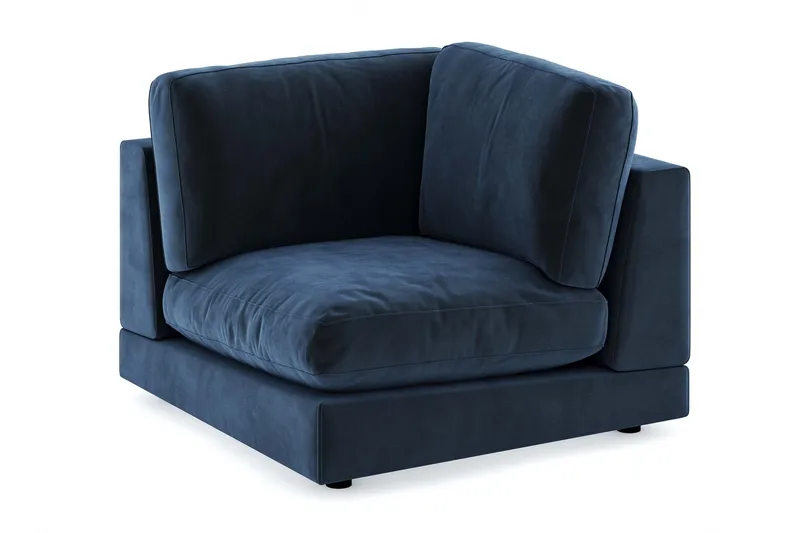 Arken 1-istuttava Kulmamoduuli Sametilla, Sininen