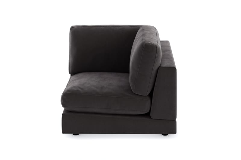 Arken 1-istuttava Kulmamoduuli Sametilla - Tummanharmaa - Huonekalut - Sohva - Moduulisohva - Kulmamoduuli