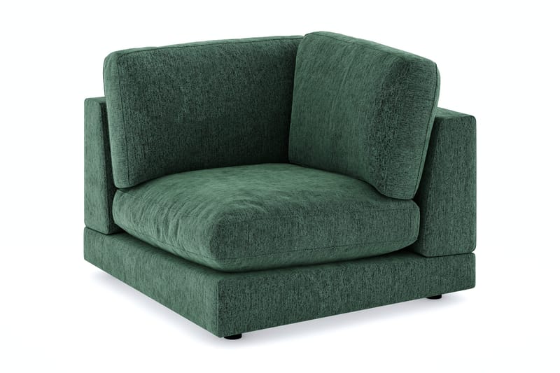 Arken 1-istuttava Kulmamoduuli Sametilla, Tummanvihreä