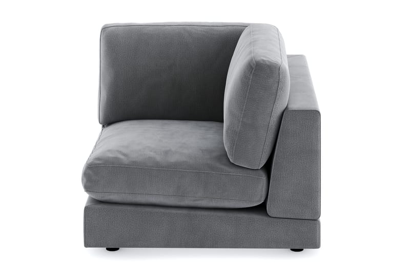 Arken 1-istuttava Kulmamoduuli Sametilla - Vaaleanharmaa - Huonekalut - Sohva - Moduulisohva - Kulmamoduuli