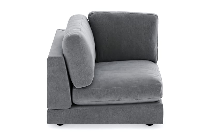 Arken 1-istuttava Kulmamoduuli Sametilla - Vaaleanharmaa - Huonekalut - Sohva - Moduulisohva - Kulmamoduuli