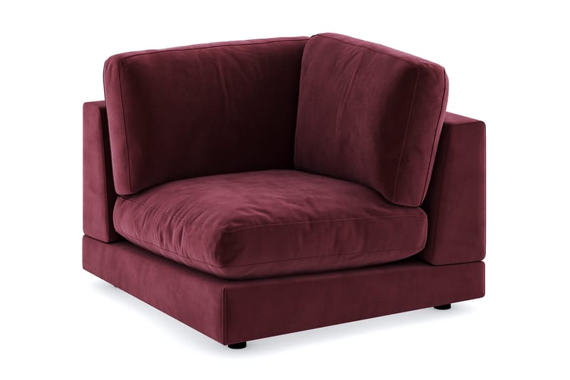 Arken 1-istuttava Kulmamoduuli Sametilla - Violetti - Huonekalut - Sohva - Moduulisohva - Kulmamoduuli