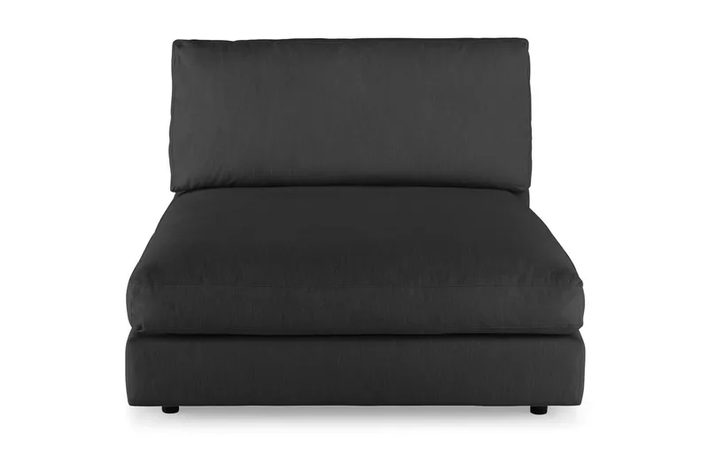 Arken 2-istuttava Divaanimoduuli Kankaalla - Musta - Huonekalut - Sohva - Moduulisohva - Muut moduulisohvan moduulit