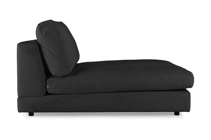 Arken 2-istuttava Divaanimoduuli Kankaalla - Musta - Huonekalut - Sohva - Moduulisohva - Muut moduulisohvan moduulit