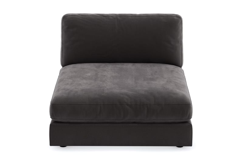 Arken 2-istuttava Divaanimoduuli Sametilla - Tummanharmaa - Huonekalut - Sohva - Moduulisohva - Muut moduulisohvan moduulit