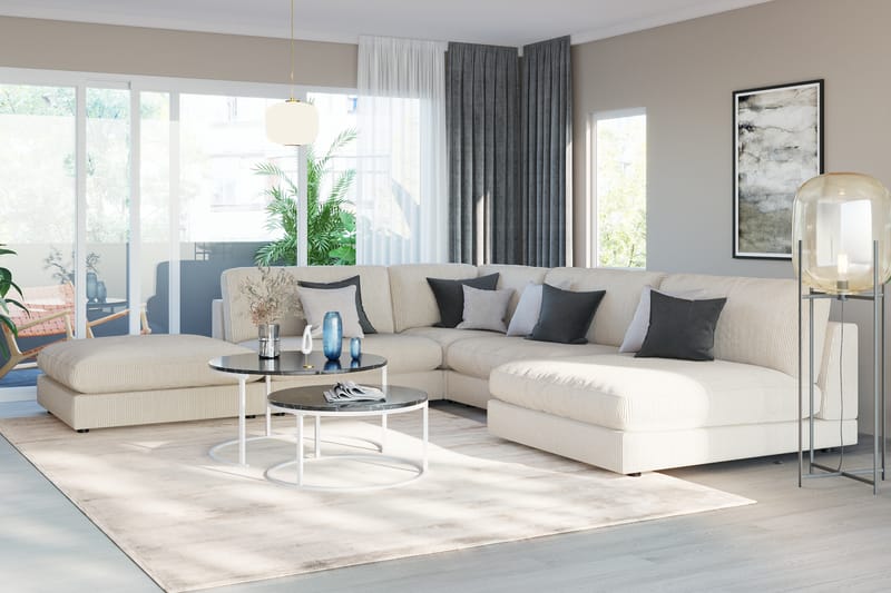 Arken 2-istuttava Keskimoduuli Manchester-kankaalla 120 cm leveä - Beige - Huonekalut - Sohva - Moduulisohva