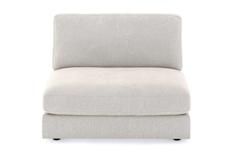 Arken 2-istuttava Keskimoduuli Sametilla 120 cm leveä - Kermanvalkoinen - Huonekalut - Sohva - Moduulisohva