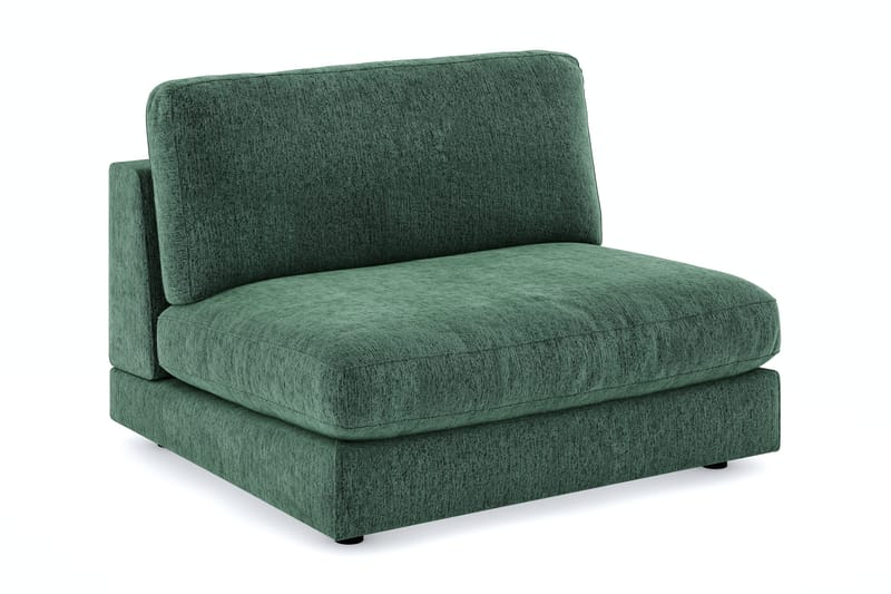 Arken 2-istuttava Keskimoduuli Sametilla 120 cm leveä, Tummanvihreä
