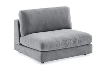 Arken 2-istuttava Keskimoduuli Sametilla 120 cm leveä - Vaaleanharmaa - Huonekalut - Sohva - Moduulisohva