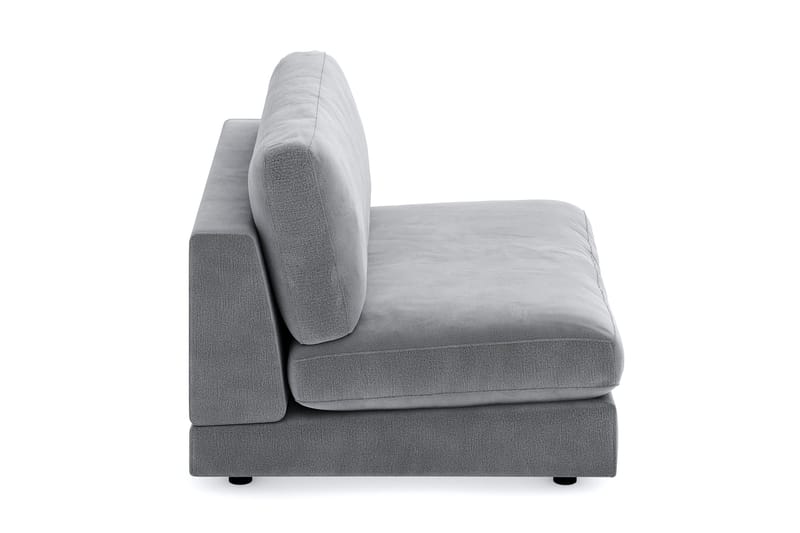 Arken 2-istuttava Keskimoduuli Sametilla 120 cm leveä - Vaaleanharmaa - Huonekalut - Sohva - Moduulisohva