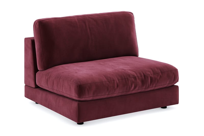 Arken 2-istuttava Keskimoduuli Sametilla 120 cm leveä - Violetti - Huonekalut - Sohva - Moduulisohva