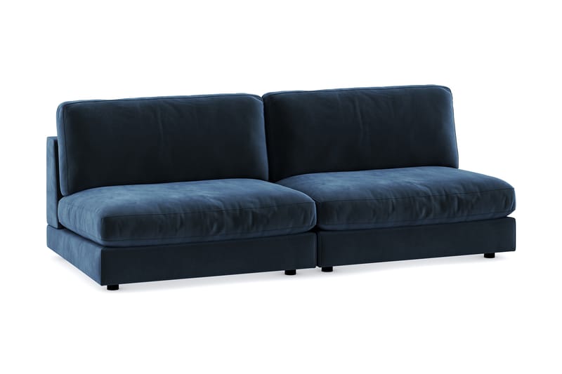 Arken 4-istuttava Modulaarisohva Sametilla - Sininen - Huonekalut - Sohva - Moduulisohva