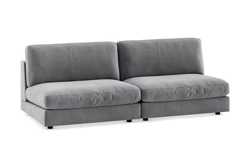 Arken 4-istuttava Modulaarisohva Sametilla - Vaaleanharmaa - Huonekalut - Sohva - Moduulisohva