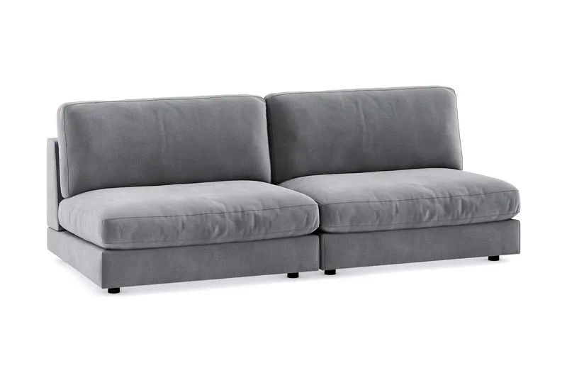 Arken 4-istuttava Modulaarisohva Sametilla - Vaaleanharmaa - Huonekalut - Sohva - Moduulisohva - Moduulisohvakokonaisuus