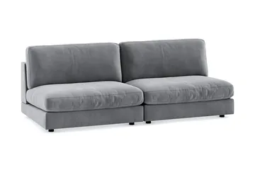 Arken 4-istuttava Modulaarisohva Sametilla - Vaaleanharmaa - Huonekalut - Sohva - Moduulisohva