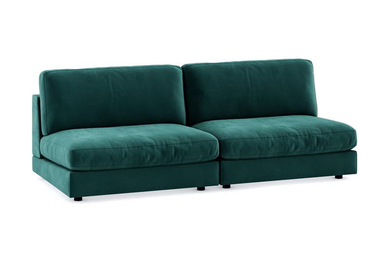 Arken 4-istuttava Modulaarisohva Sametilla - Vihreä - Huonekalut - Sohva - Moduulisohva - Moduulisohvakokonaisuus