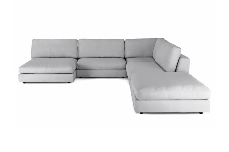 Arken 6-istuttava Käännettävä L-muotoinen Modulaarikulmasohva Divaanilla + Rahi Kankaalla - Harmaa - Huonekalut - Sohva - Moduulisohva - Moduulisohvakokonaisuus