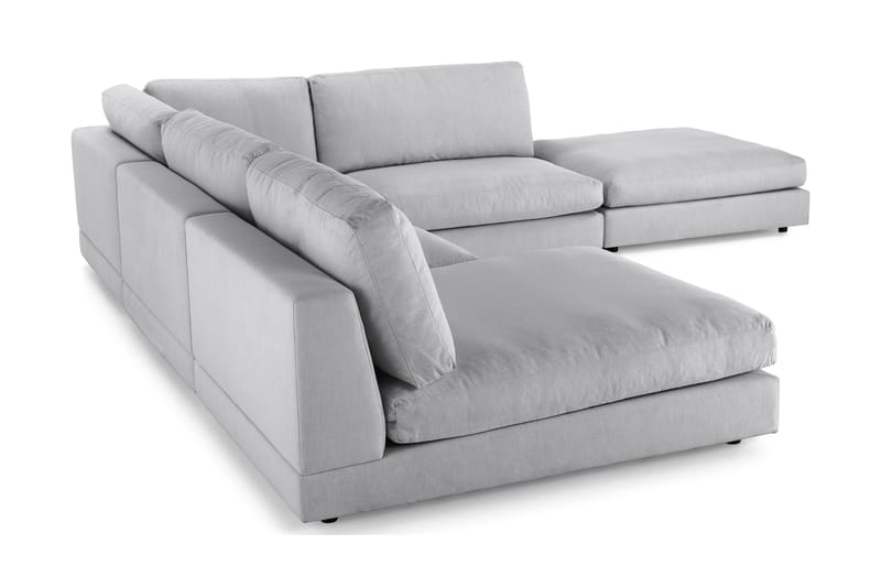 Arken 6-istuttava Käännettävä L-muotoinen Modulaarikulmasohva Divaanilla + Rahi Kankaalla - Harmaa - Huonekalut - Sohva - Moduulisohva - Moduulisohvakokonaisuus